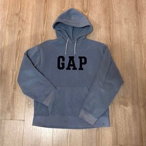 Y2K GAP Fleece Baby Blue Blue Baggy Hoodie